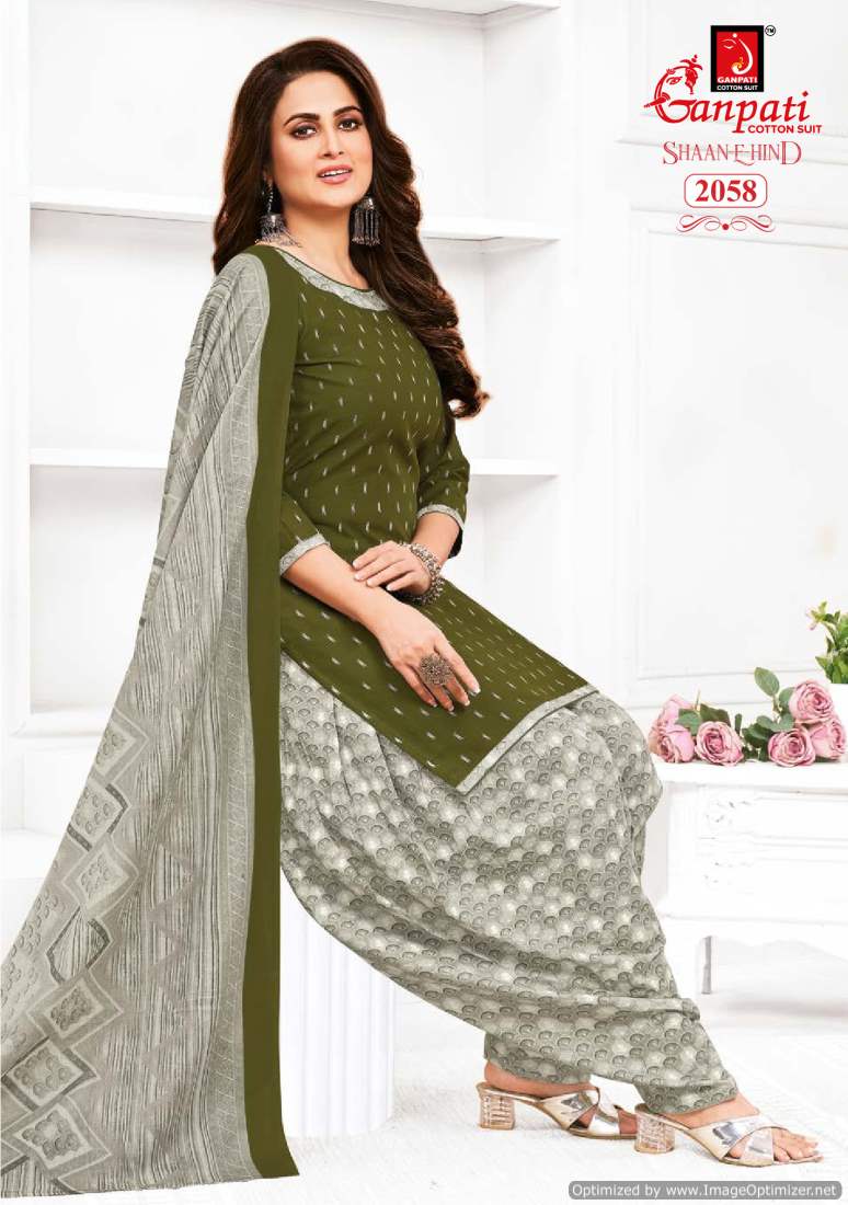 Shaan E Hind Vol 9 By Ganpati Cotton Printed Dress Material Wholesalers In Delhi
